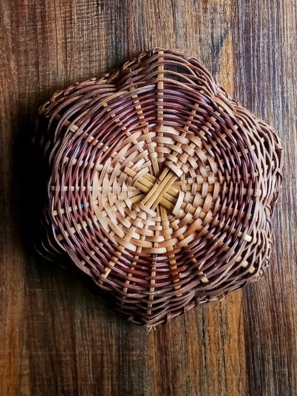 2 Unique Vintage Baskets Home Decor Cottagecore Shabby Chic Rustic Farmhouse